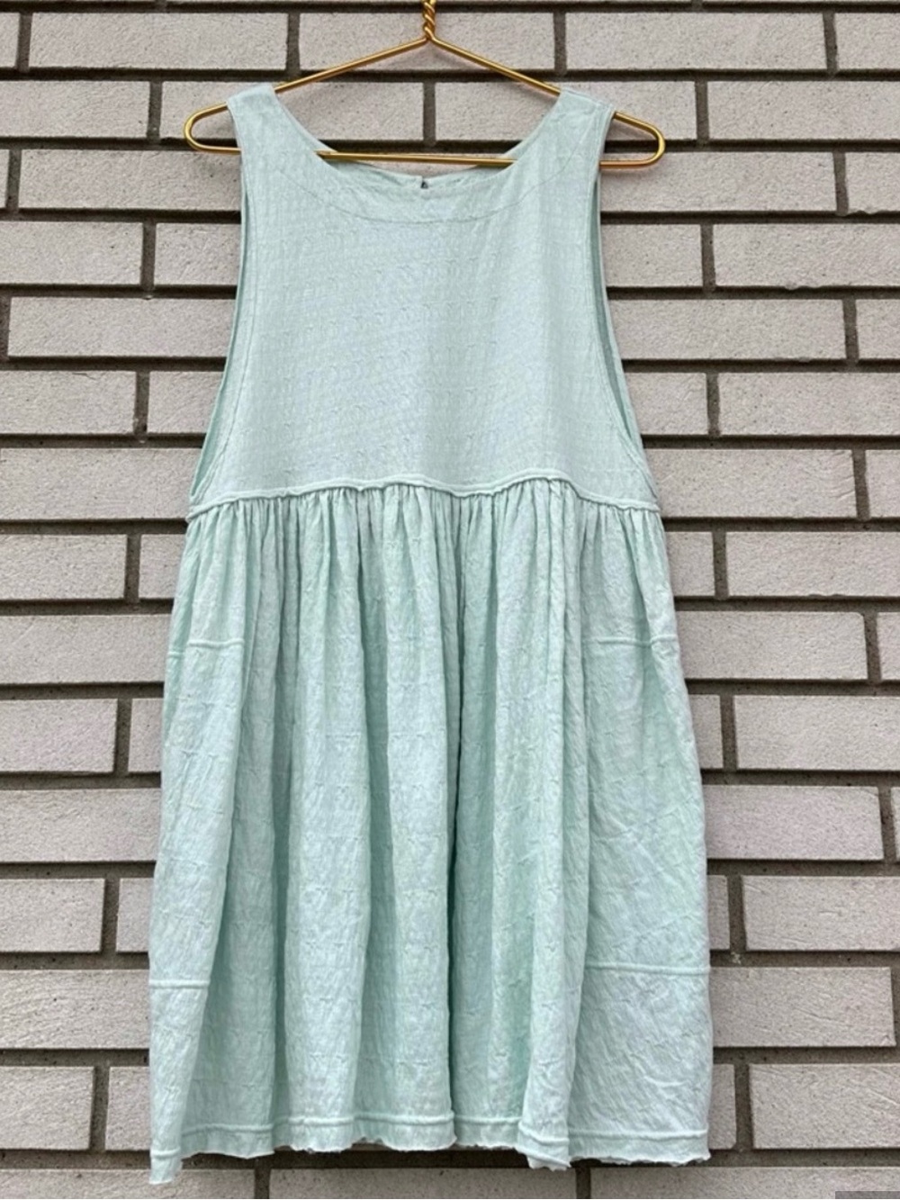 Free People FP Beach I’m Still Obsessed Mini Dress Palm Babydoll Keyhole M - Picture 4 of 10